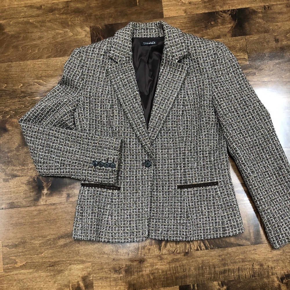 Tahari Tweed Blazer